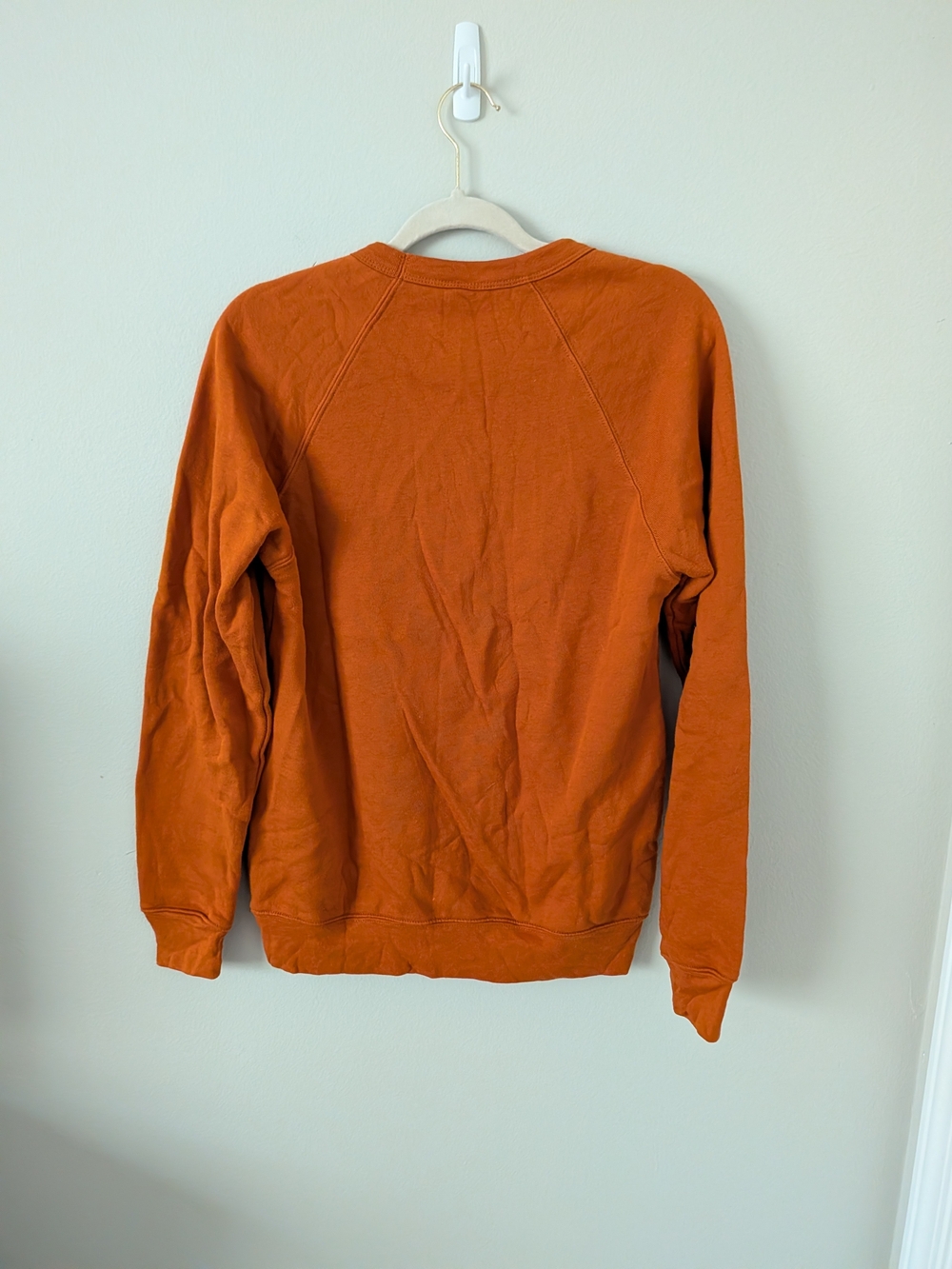 Spooky Rust Orange Crewneck Sweatshirt SZ M